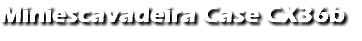Miniescavadeira Case CX36b